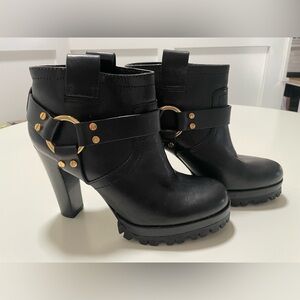 Tory Burch Rina Lug Boots, Sz 7.5